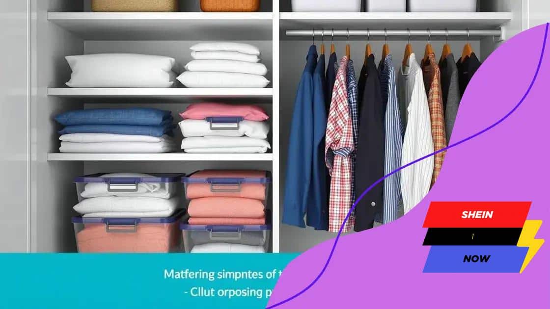 How to store clothes properly